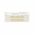 Diamond Sponsor Award Ribbon w/ Gold Foil Print (4"x1 5/8")